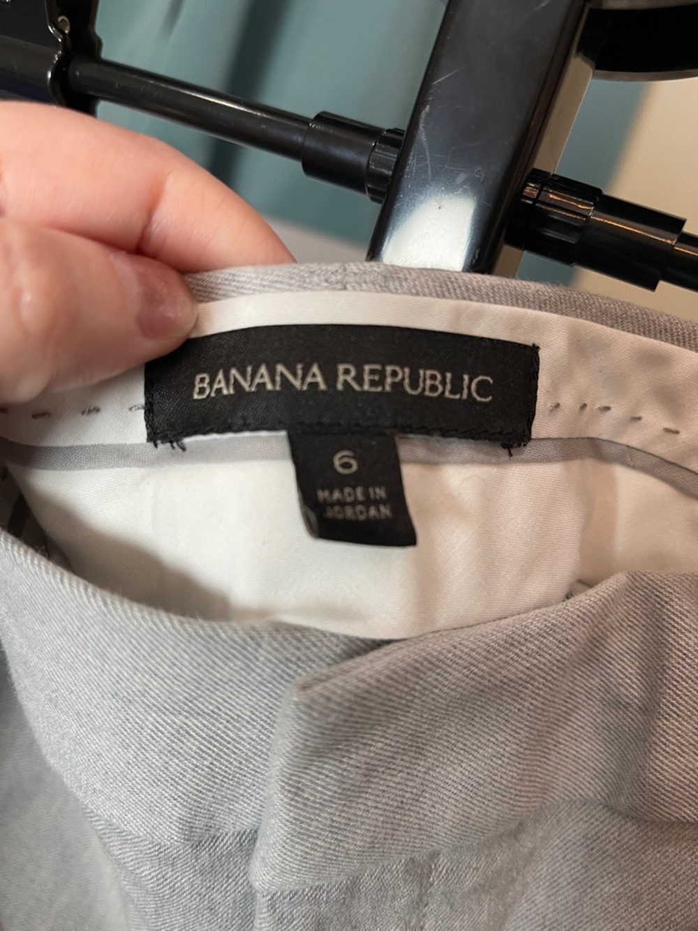 Banana Republic Light Gray Women's Tailored Trousers - Picture 2 of 12